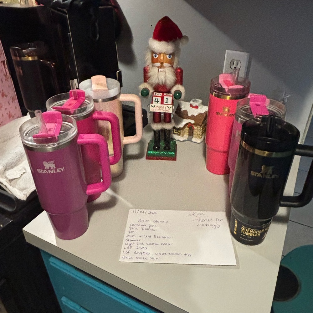 Stanley Tumbler Set - Pink, Black, Cream
